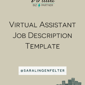 Virtual Assistant Job Description